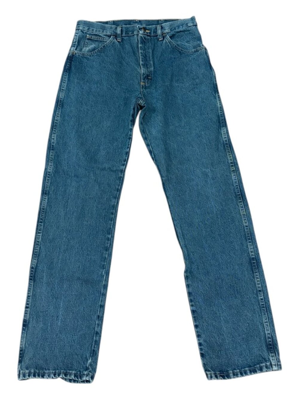 Vintage Rustler High Rise Boot Cut Heavy Denim 5 Pocket Jeans 34 x 34